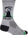 Calcetines deportivos Killin It de SockGuy - 15 cm (grande/extragrande)