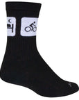 Calcetines SockGuy Crew Repeats - 6" Negro Talla pequeña/mediana