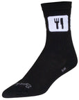 Calcetines SockGuy Crew Repeats - 6" Negro Talla pequeña/mediana