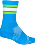 SockGuy SGX Throwback Socks - 6" Blue Small/Medium