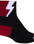 SockGuy Classic Bolt Socks - 3" Red Large/X-Large