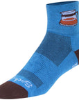 Calcetines clásicos con cabeza de marihuana SockGuy - 3" grandes/extra grandes