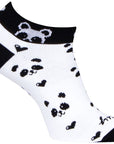 Calcetines bajos clásicos de panda SockGuy - 2,5 cm (mujeres, talla pequeña/mediana)