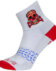 Calcetines clásicos de calavera roja SockGuy - 7,6 cm (grande/extragrande)