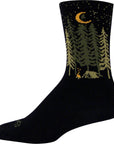 Calcetines de lana para campistas SockGuy - 15 cm, negros, talla L/XL