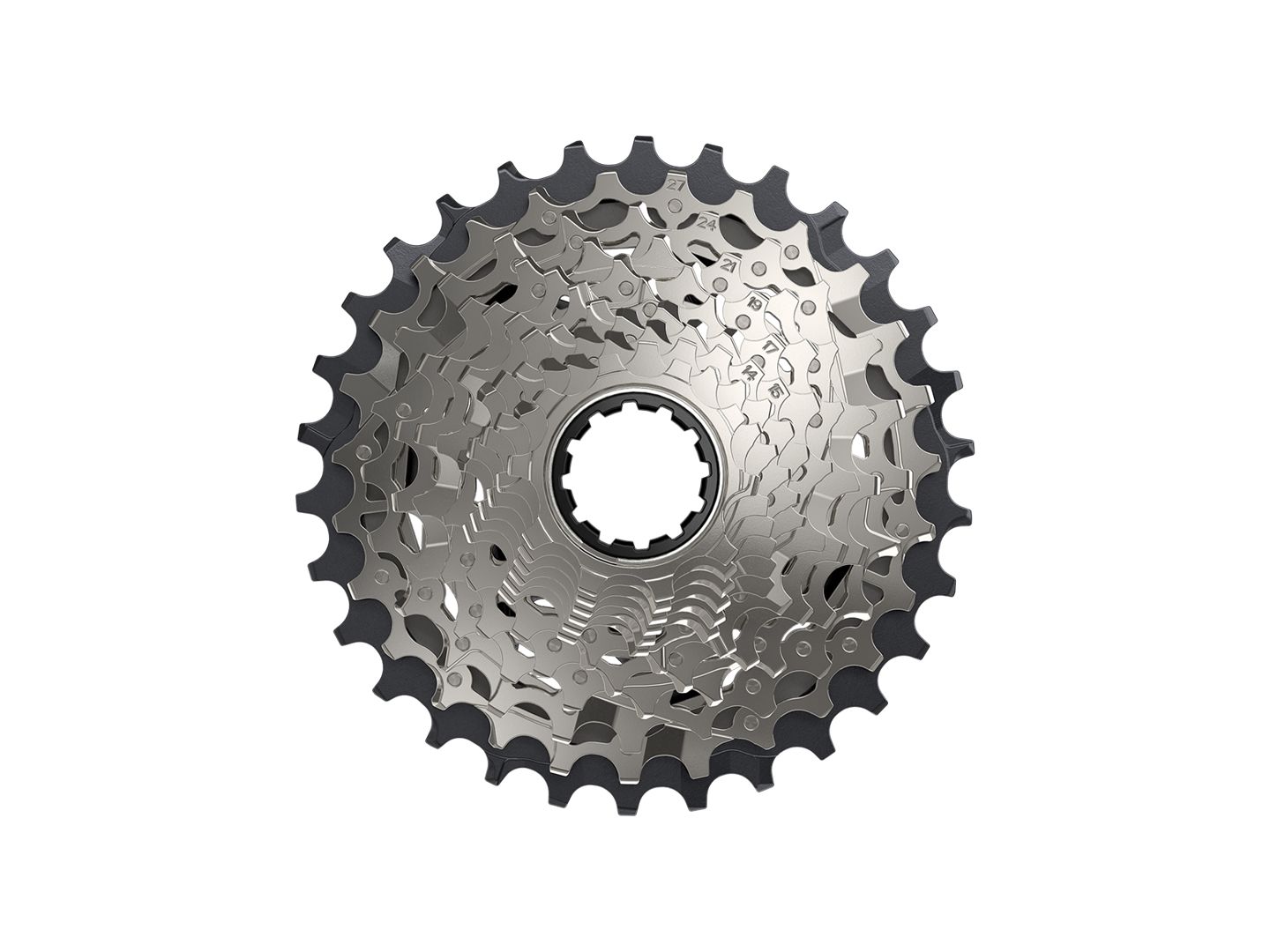 SRAM Force AXS XG-1270 Cassette - 12-Speed 10-30t Silver For XDR 