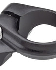 Abrazadera de tija de sillín Problem Solvers de 31,8 mm, atornillable, color negro, con soportes para portabultos