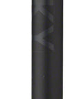 Tija de sillín de aleación WHISKY No.7 - 27,2 x 400 mm, 0 mm de desplazamiento, negro mate