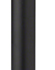 Tija de sillín de aleación WHISKY No.7 - 30,9 x 400 mm, 0 mm de desplazamiento, negro mate