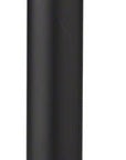 Tija de sillín de aleación WHISKY No.7 - 31,6 x 400 mm, 0 mm de desplazamiento, negro mate