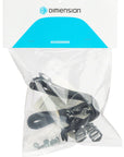 Dimension Toe Clip and Strap Set LG/XL Black