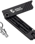 Wolf Tooth 6-Bit Hex Wrench Multi-Tool with Keyring - Black