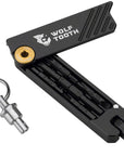 Wolf Tooth 6-Bit Hex Wrench Multi-Tool with Keyring - Gold