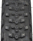 45NRTH Dillinger 4 Tire - 26 x 4.2 Tubeless Folding BLK 120 TPI 168 Large Concave Carbide Aluminum Studs
