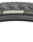 Neumático Teravail Washburn - 700 x 38 sin cámara, plegable, negro, duradero