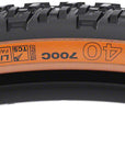 Neumático WTB Nano - 700 x 40 TCS Tubeless plegable negro/bronceado ligero/rodamiento rápido doble DNA SG
