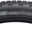 WTB Nano Tire - 700 x 52 TCS Tubeless Folding BLK Light/Fast Rolling Dual DNA SG