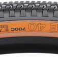 WTB Vulpine Tire - 700 x 40 TCS Tubeless Folding BLK/Tan Light/Fast Rolling Dual DNA SG