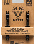Válvulas Tubeless WTB TCS Max-Flow - Par de 44 mm, color negro