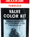Kit de tapas de válvula para neumáticos sin cámara Stans (par de colores)