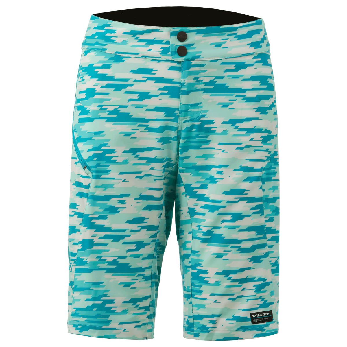 Yeti Cycles Women's Dawson Shorts Turq Camo