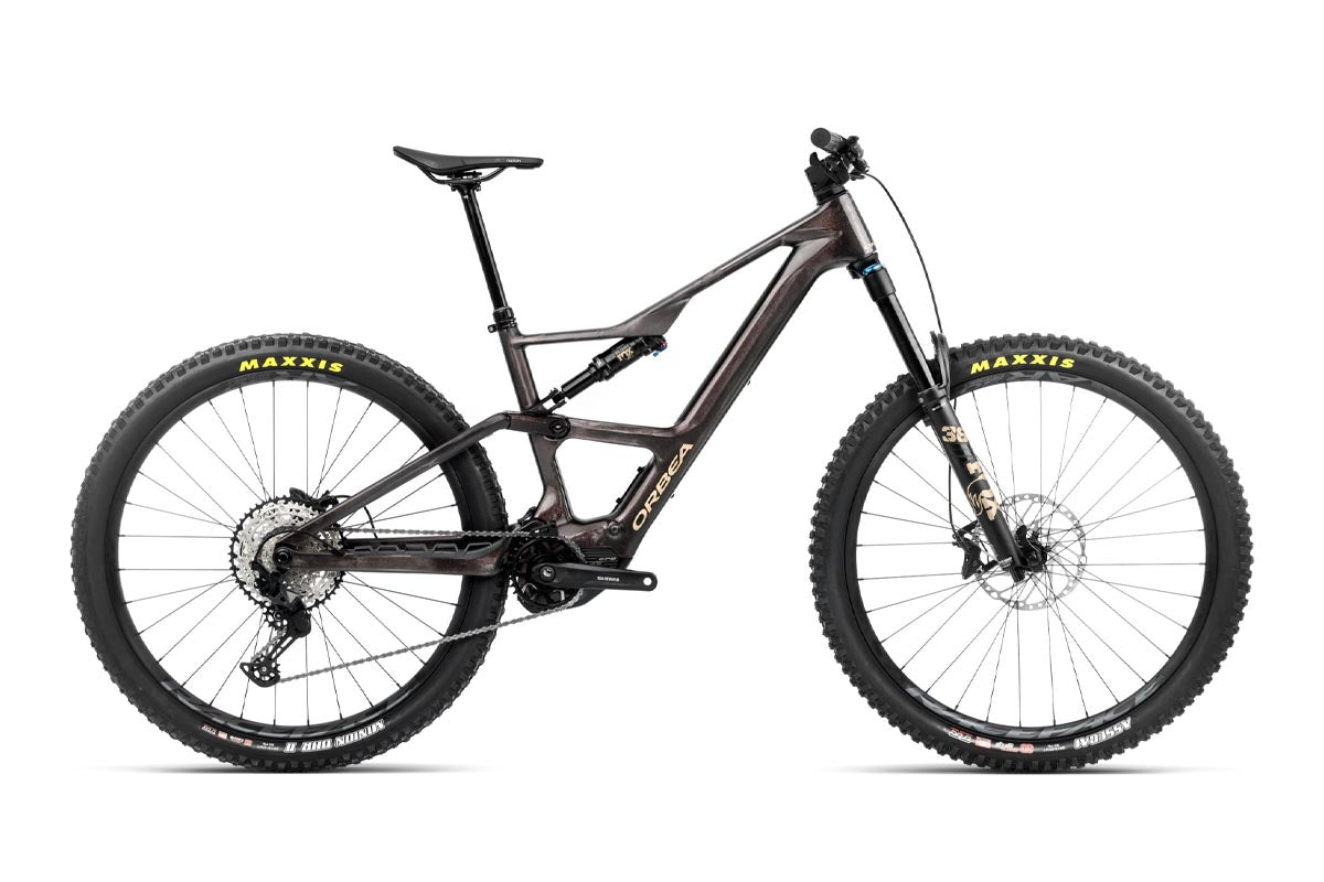2025 Orbea Rise LT M20 Cosmic Carbon View - Golden Sand