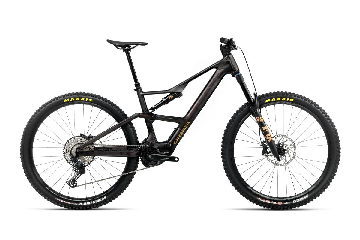 2026 Orbea Rise LT M20 630W Cosmic Carbon View - Golden Sand