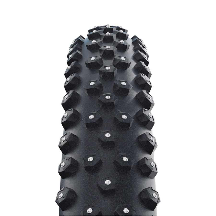 Neumático Schwalbe Ice Spiker Pro - 27,5 x 2,6 sin cámara, plegable, negro, rendimiento RaceGuard, doble defensa, 344 tacos de aluminio