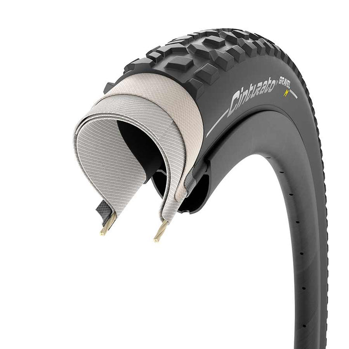 Neumático Pirelli Cinturato Gravel M - 700 x 40 Tubeless Plegable Negro