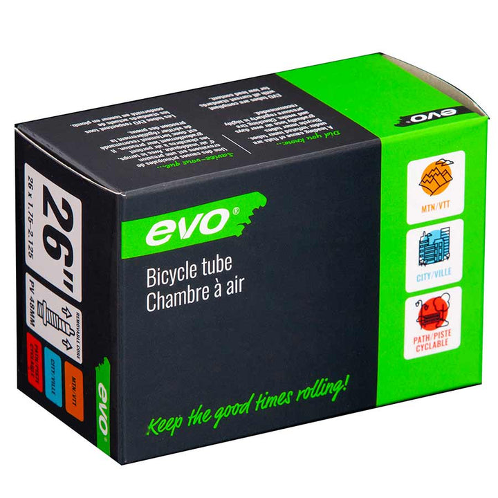 EVO Presta Tube Length: 48mm 26 1.75-2.125