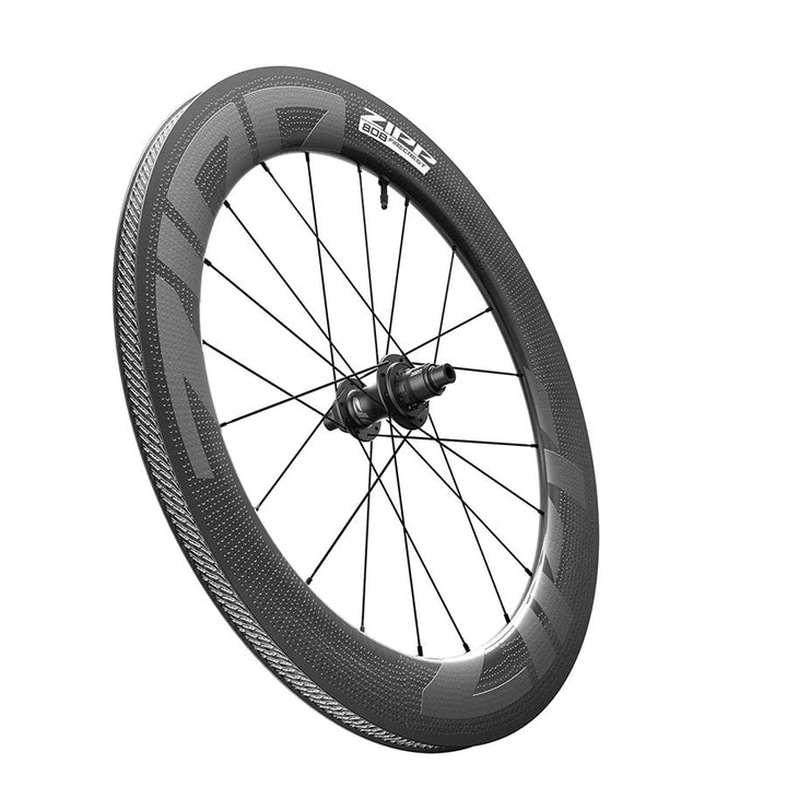 Rueda trasera sin cámara Zipp 808 Firecrest - 700, 12 x 142 mm, Center-Lock, SRAM, 10/11 velocidades, Tubeless, BLK B1