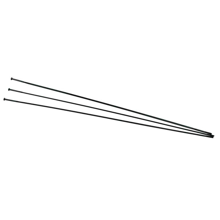 Paquete de 3 radios Zipp Sapim CX-Ray negros de tiro recto de 278 mm