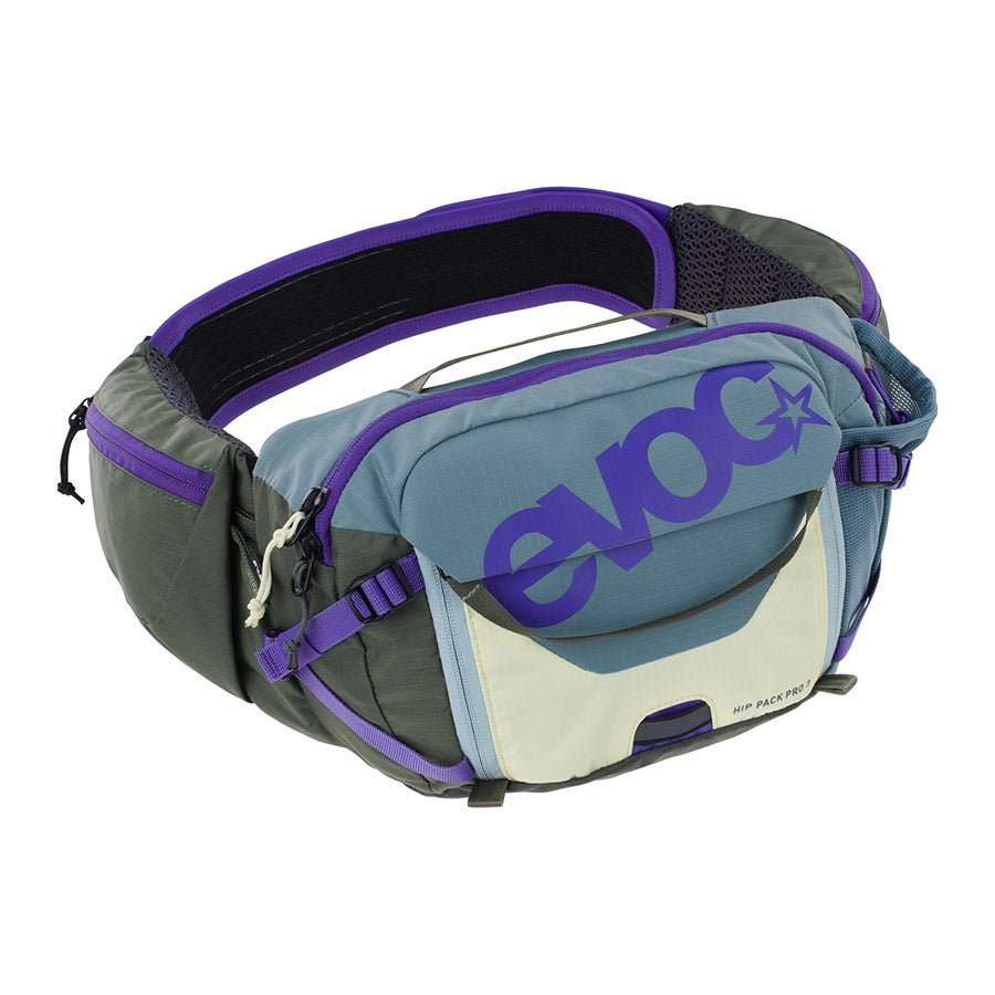 EVOC Hip Pack Pro 3 +1.5L Bladder Steel/ Violet/ Dark Olive