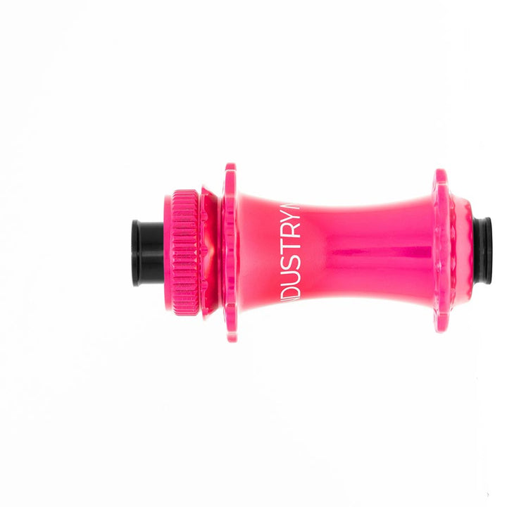 Industry Nine Solix G Classic Front Disc Hub Front 24H 12mm TA 100mm Pink