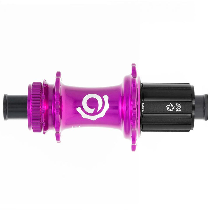 Buje trasero Industry Nine Solix G Classic HG11 Disc, 24 agujeros, 12 mm, TA, 142 mm, Shimano HG 11, morado