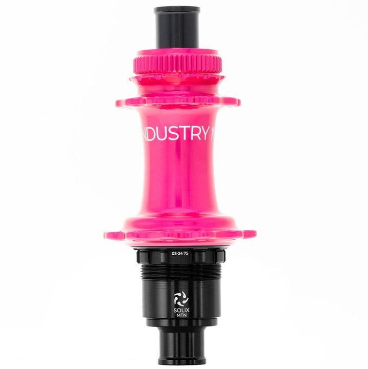 Industry Nine Solix M Classic Rear MS Disc Hub Rear 24H 12mm TA 148mm Shimano Micro Spline Pink