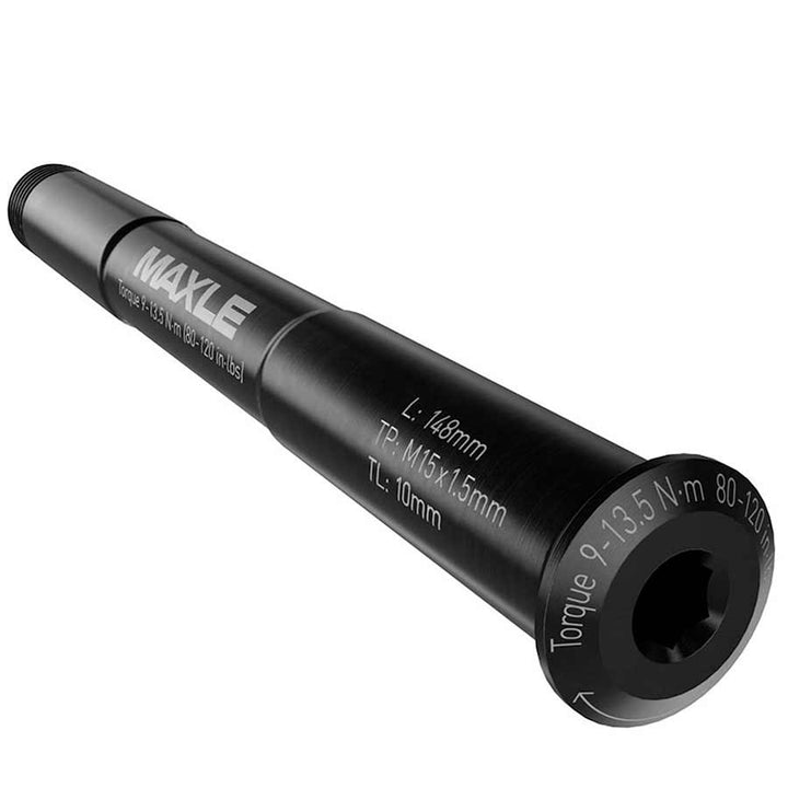 Eje pasante delantero RockShox Maxle Stealth: 15x150, longitud de 198 mm Bluto