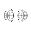 Tapas de conversión de disco Zipp 77 para eje pasante delantero de 100 x 12 mm