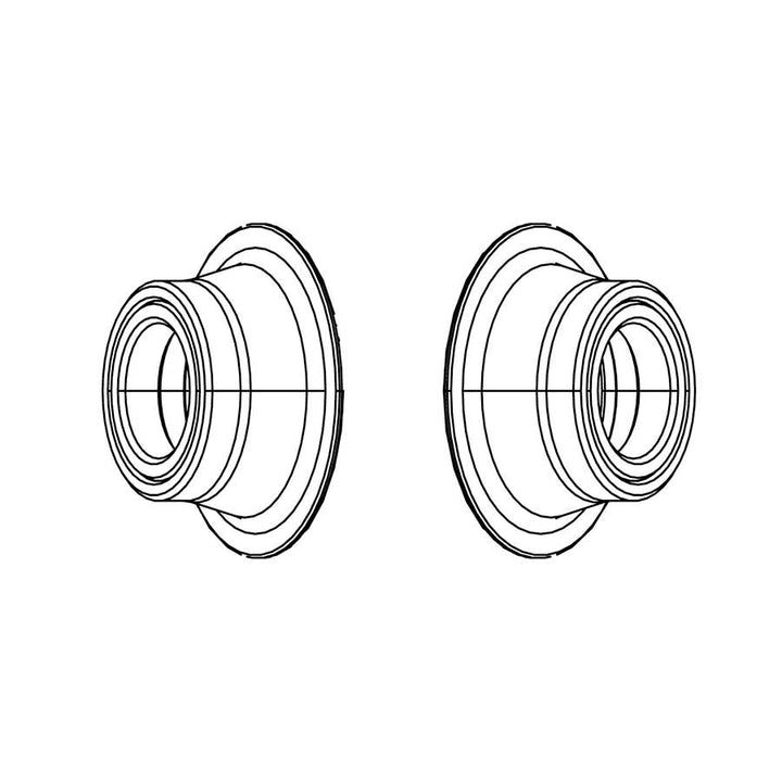 Tapas de conversión de disco Zipp 77 para eje pasante delantero de 100 x 12 mm