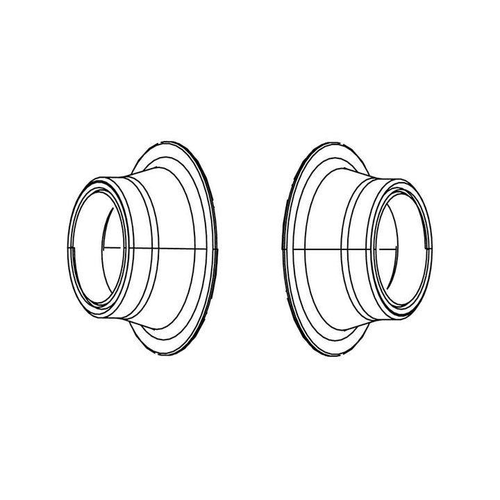 Tapas de conversión de disco Zipp 77 para eje pasante delantero de 100 x 15 mm