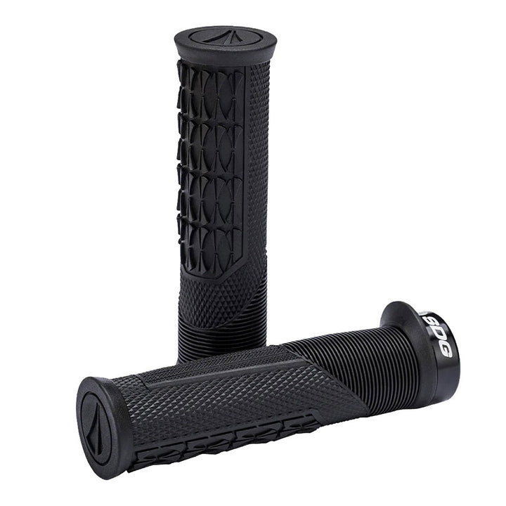 SDG Thrice OC Lock-On MTB Grips Black-Black