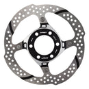 Rotor de freno de disco TRP-33 - 140 mm, 6 pernos, 1,8 mm, plateado/negro