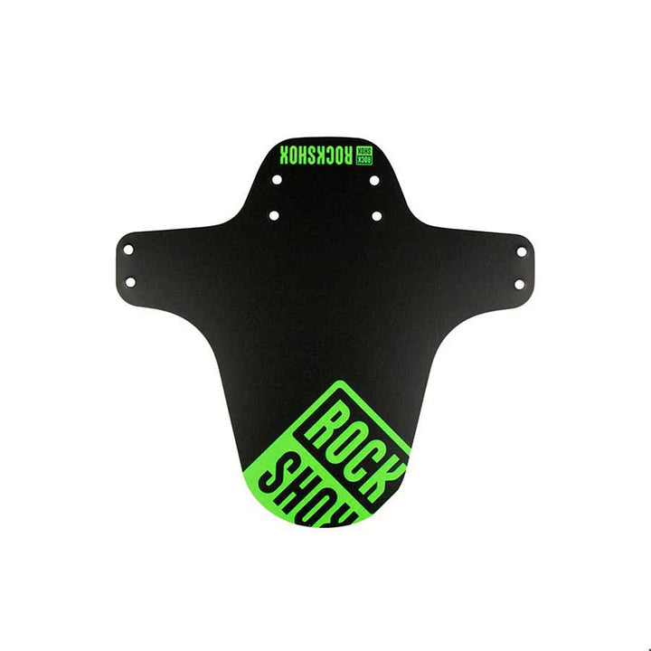 Guardabarros de horquilla RockShox MTB negro con estampado verde neón