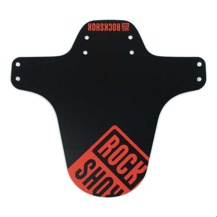 Guardabarros RockShox MTB negro con estampado en rojo fuego