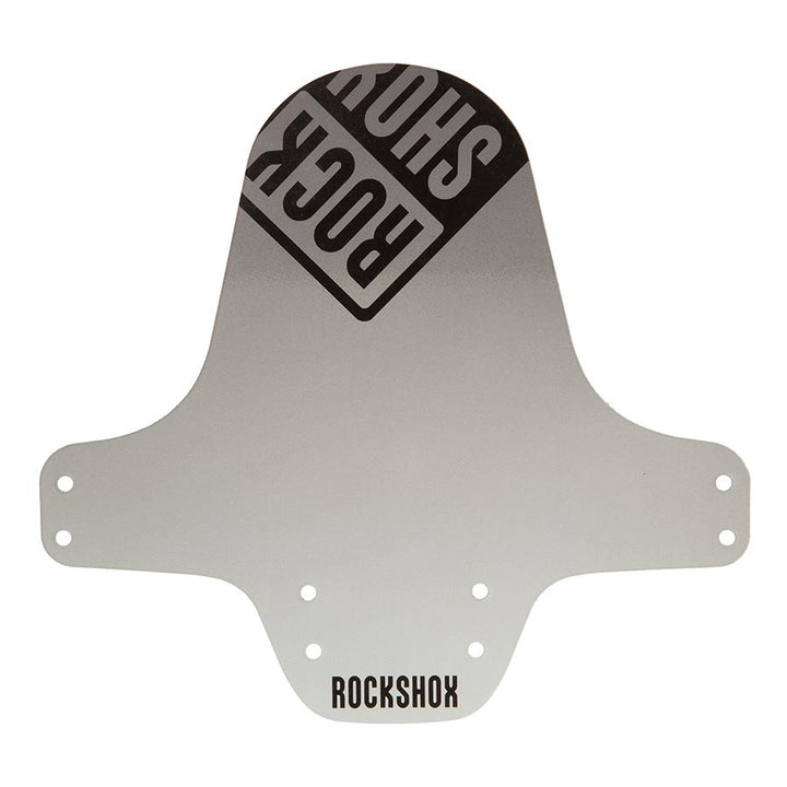 Guardabarros delantero RockShox Fender 26-29, color plata/blanco degradado