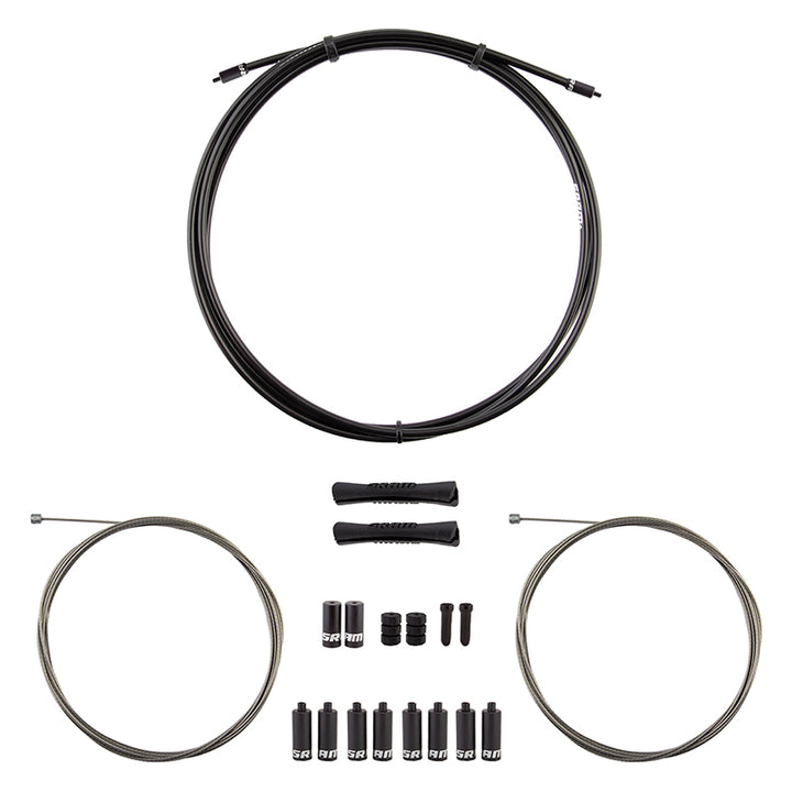 SRAM SlickWire Shift Cable Housing Kit - Road/MTB 4mm Nylon Braided BLK