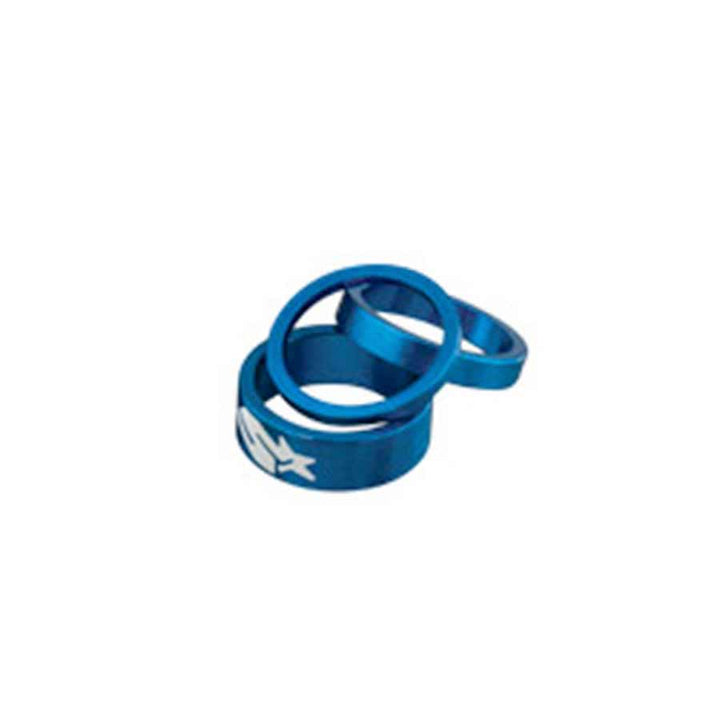 Kit de espaciadores para auriculares Spank de 3, 6 y 12 mm (azul)