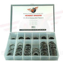 Kit de espaciadores de dirección de carbono Wheels Manufacturing - 1-1/8" surtidos, 62 piezas brillantes