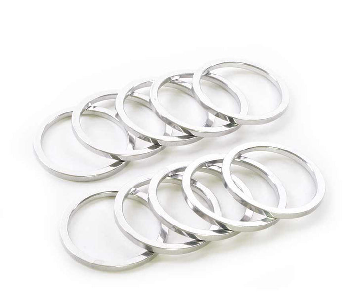 Wheels Manufacturing Aluminum Headset Spacer - 1-1/8" 2.5mm Silver 5-pack