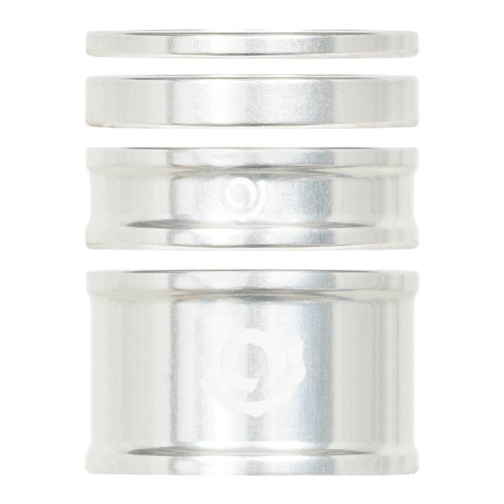 Kit de espaciadores combinados para auriculares Industry Nine de 1-1/8" (juego de 4) plateados